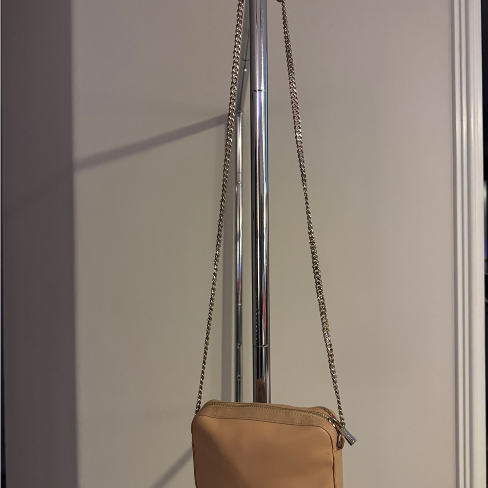 Elegant Tan Chain Shoulder Bag